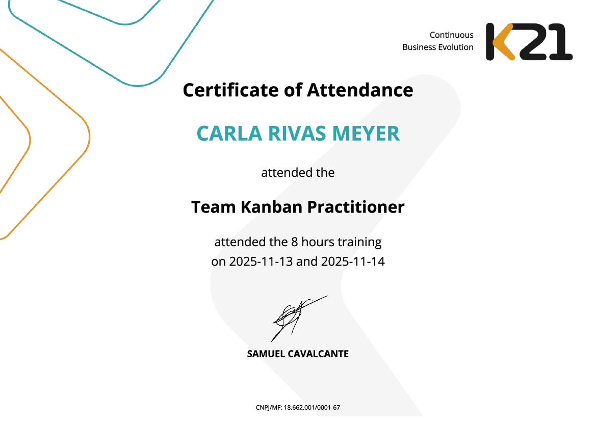 Certificado K21